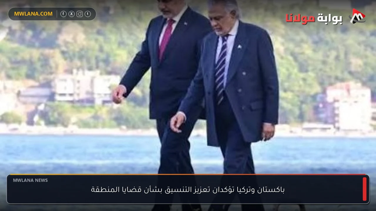 باكستان وتركيا تؤكدان تعزيز التنسيق بشأن قضايا المنطقة