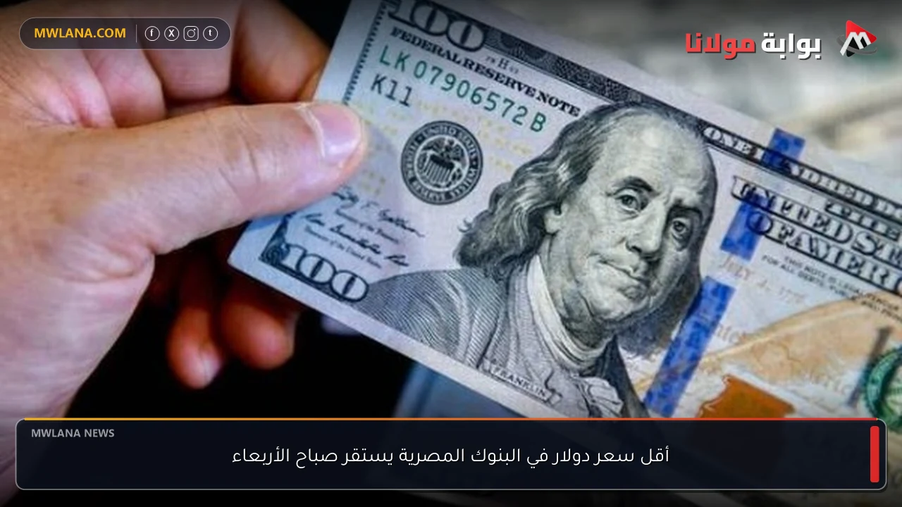 أقل سعر دولار في البنوك المصرية يستقر صباح الأربعاء