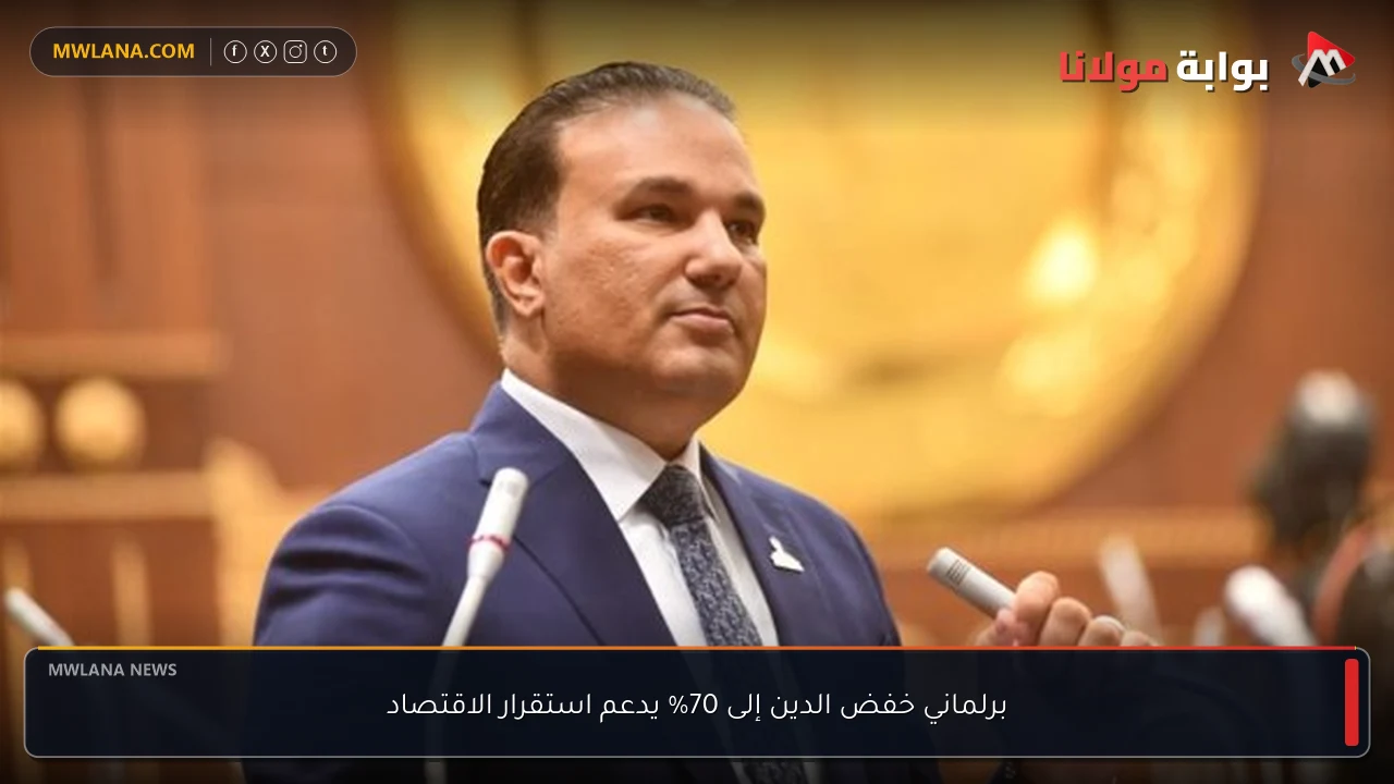 برلماني خفض الدين إلى 70% يدعم استقرار الاقتصاد