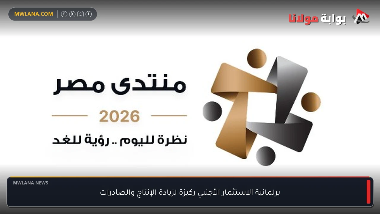 برلمانية الاستثمار الأجنبي ركيزة لزيادة الإنتاج والصادرات