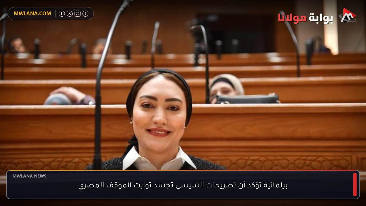 برلمانية تؤكد أن تصريحات السيسي تجسد ثوابت الموقف المصري