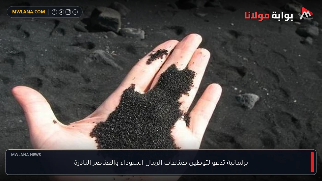 برلمانية تدعو لتوطين صناعات الرمال السوداء والعناصر النادرة