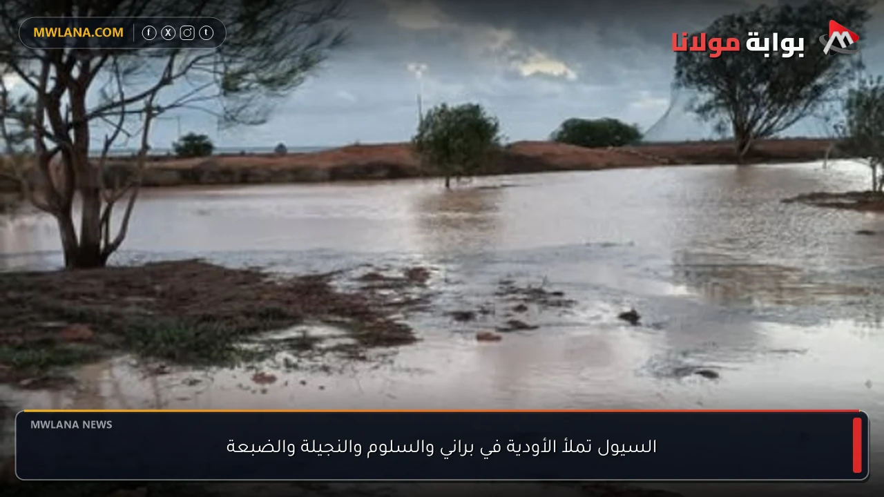 السيول تملأ الأودية في براني والسلوم والنجيلة والضبعة