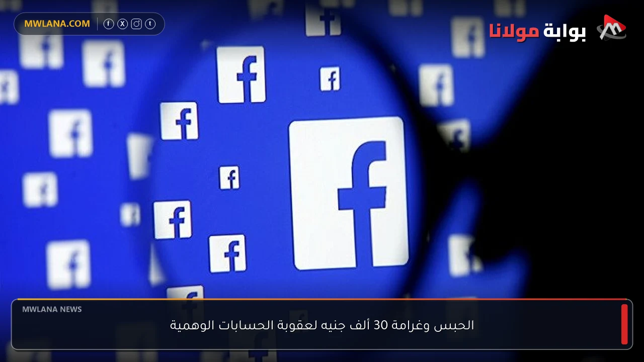 الحبس وغرامة 30 ألف جنيه لعقوبة الحسابات الوهمية