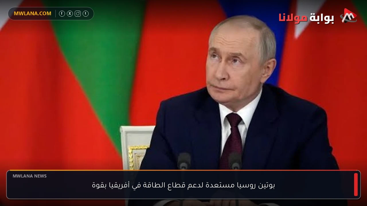 بوتين روسيا مستعدة لدعم قطاع الطاقة في أفريقيا بقوة