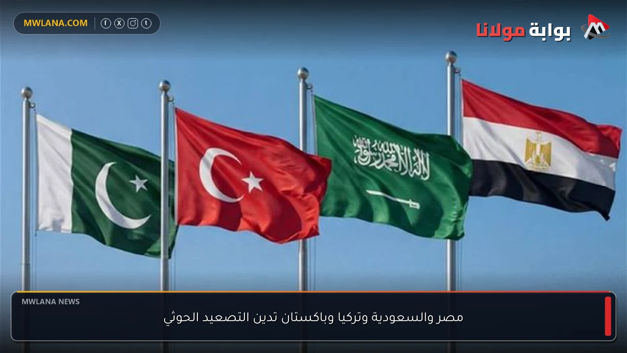 مصر والسعودية وتركيا وباكستان تدين التصعيد الحوثي
