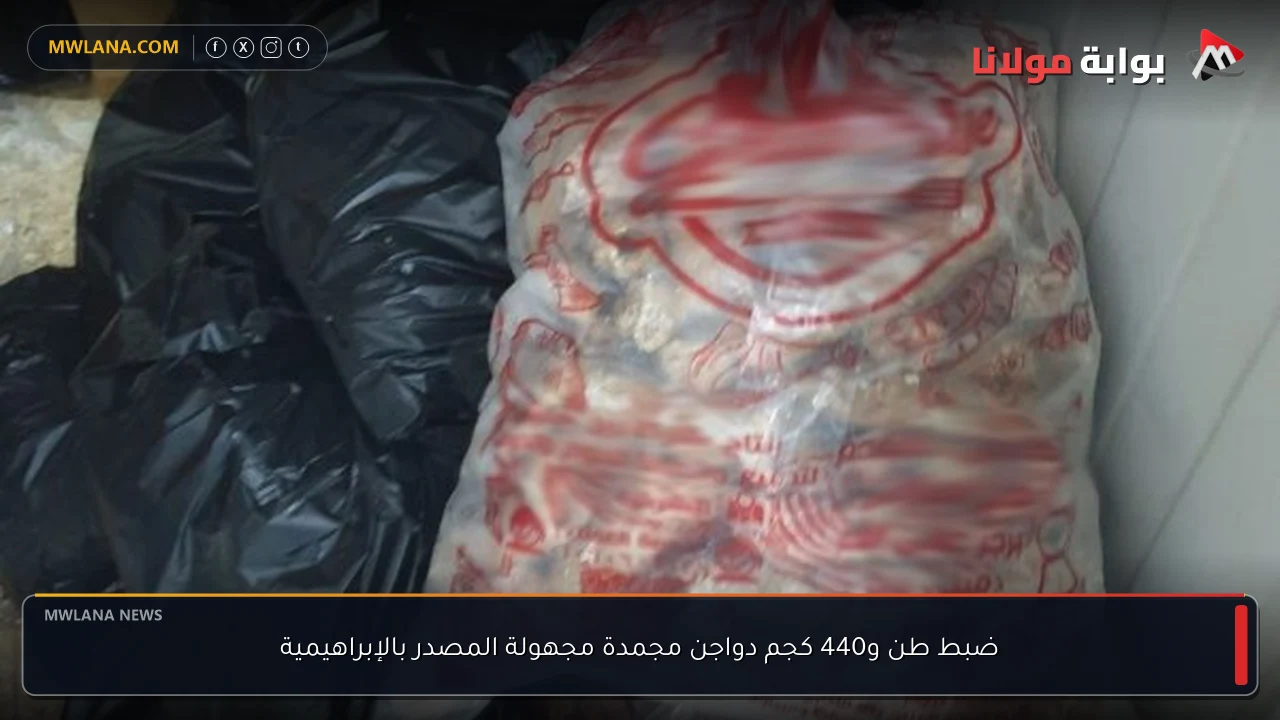 ضبط طن و440 كجم دواجن مجمدة مجهولة المصدر بالإبراهيمية