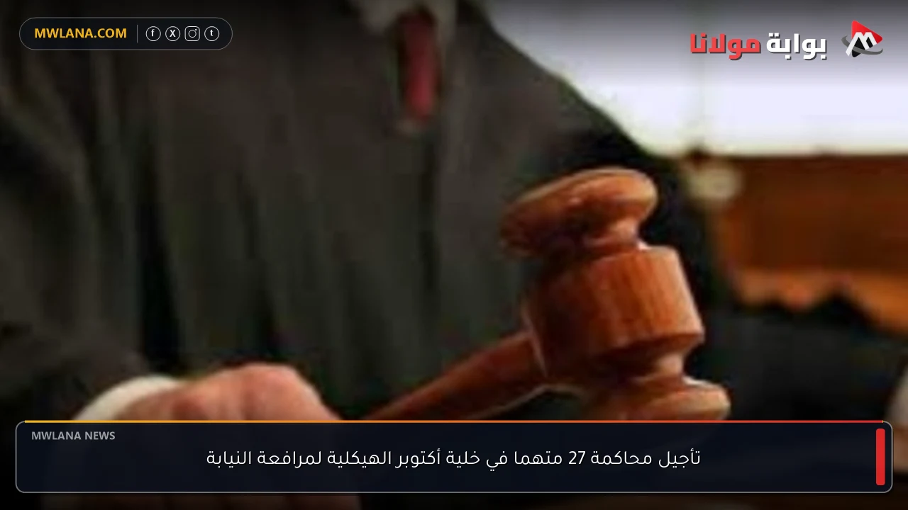 تأجيل محاكمة 27 متهما في خلية أكتوبر الهيكلية لمرافعة النيابة