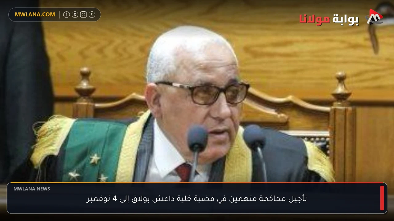 تأجيل محاكمة متهمين في قضية خلية داعش بولاق إلى 4 نوفمبر