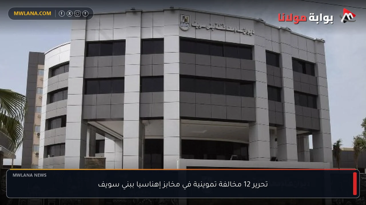 تحرير 12 مخالفة تموينية في مخابز إهناسيا ببني سويف