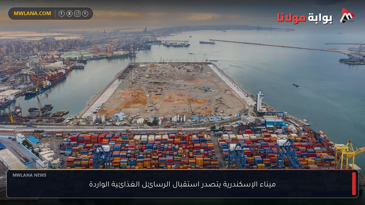 ميناء الإسكندرية يتصدر استقبال الرسائل الغذائية الواردة