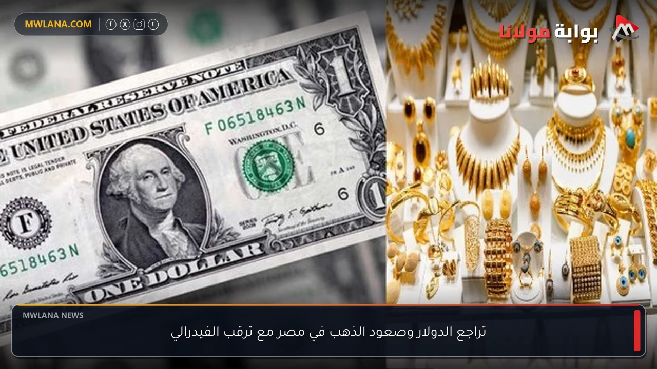 تراجع الدولار وصعود الذهب في مصر مع ترقب الفيدرالي