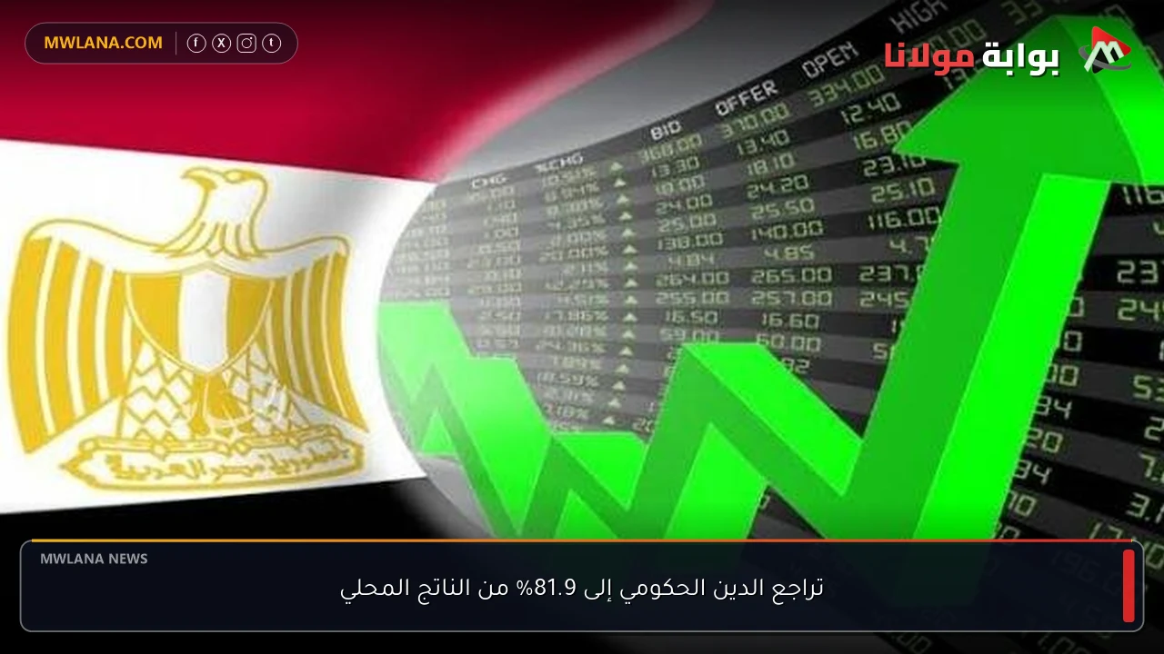 تراجع الدين الحكومي إلى 81.9% من الناتج المحلي