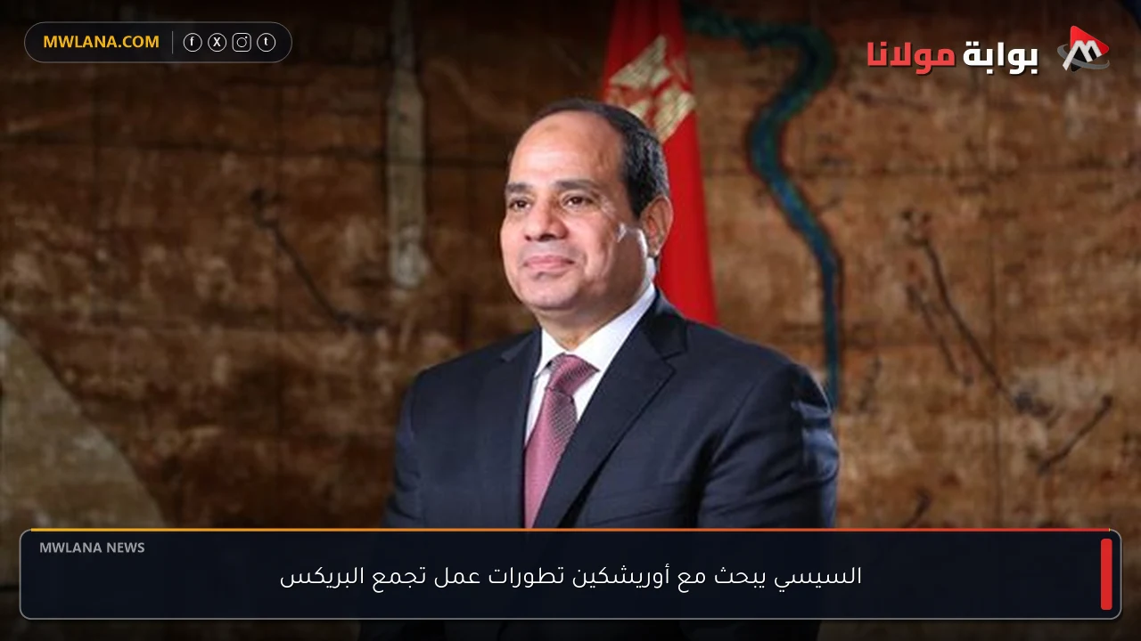 السيسي يبحث مع أوريشكين تطورات عمل تجمع البريكس