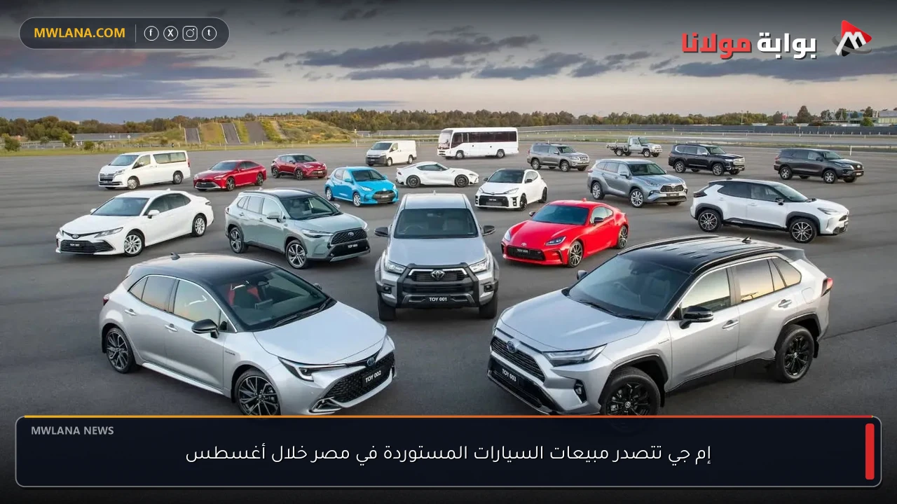 إم جي تتصدر مبيعات السيارات المستوردة في مصر خلال أغسطس