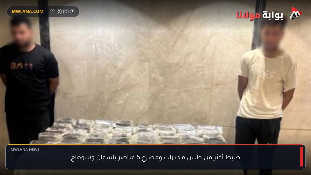 ضبط أكثر من طنين مخدرات ومصرع 5 عناصر بأسوان وسوهاج