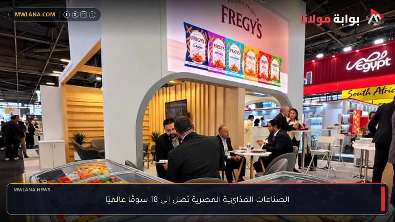 الصناعات الغذائية المصرية تصل إلى 18 سوقًا عالميًا