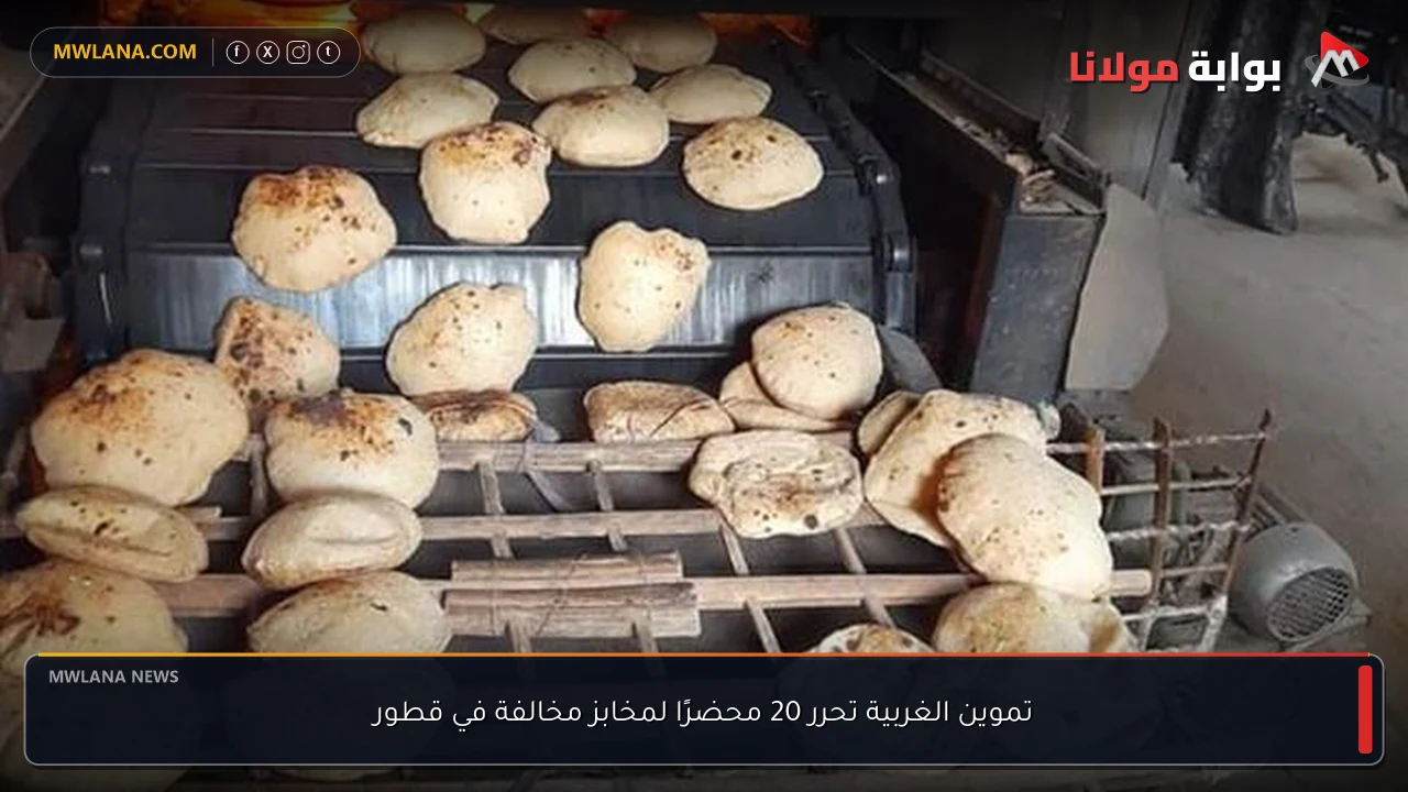 تموين الغربية تحرر 20 محضرًا لمخابز مخالفة في قطور