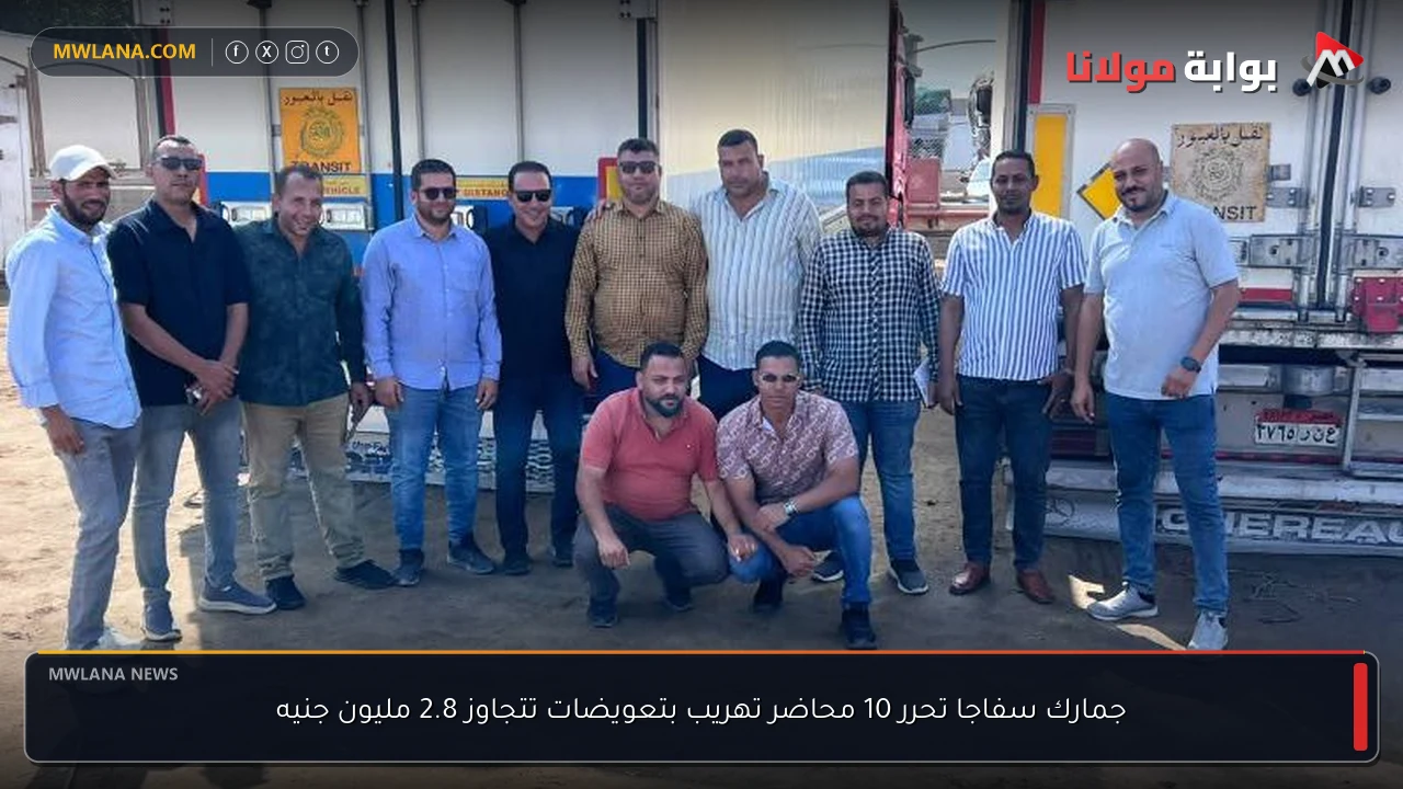 جمارك سفاجا تحرر 10 محاضر تهريب بتعويضات تتجاوز 2.8 مليون جنيه