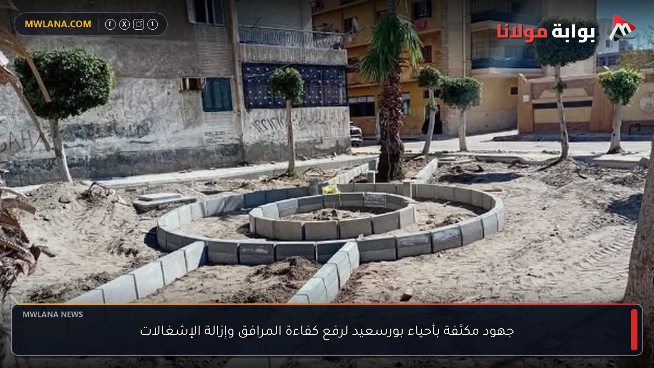 جهود مكثفة بأحياء بورسعيد لرفع كفاءة المرافق وإزالة الإشغالات