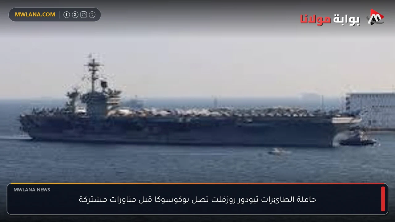 حاملة الطائرات ثيودور روزفلت تصل يوكوسوكا قبل مناورات مشتركة