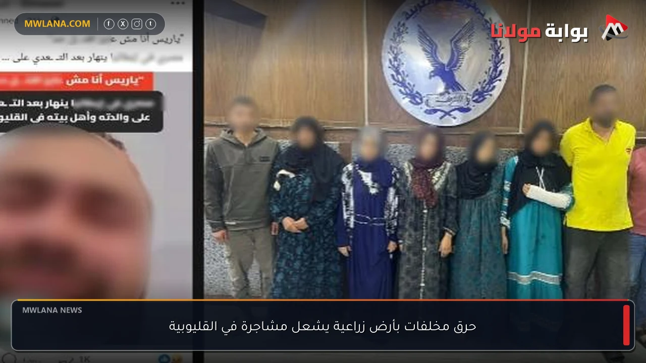 حرق مخلفات بأرض زراعية يشعل مشاجرة في القليوبية