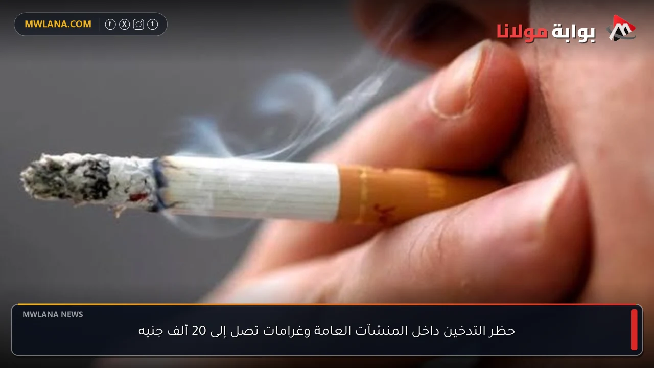 حظر التدخين داخل المنشآت العامة وغرامات تصل إلى 20 ألف جنيه