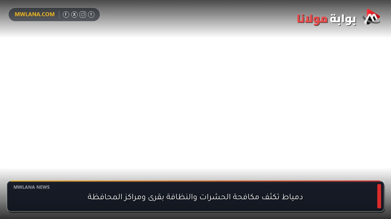 دمياط تكثف مكافحة الحشرات والنظافة بقرى ومراكز المحافظة