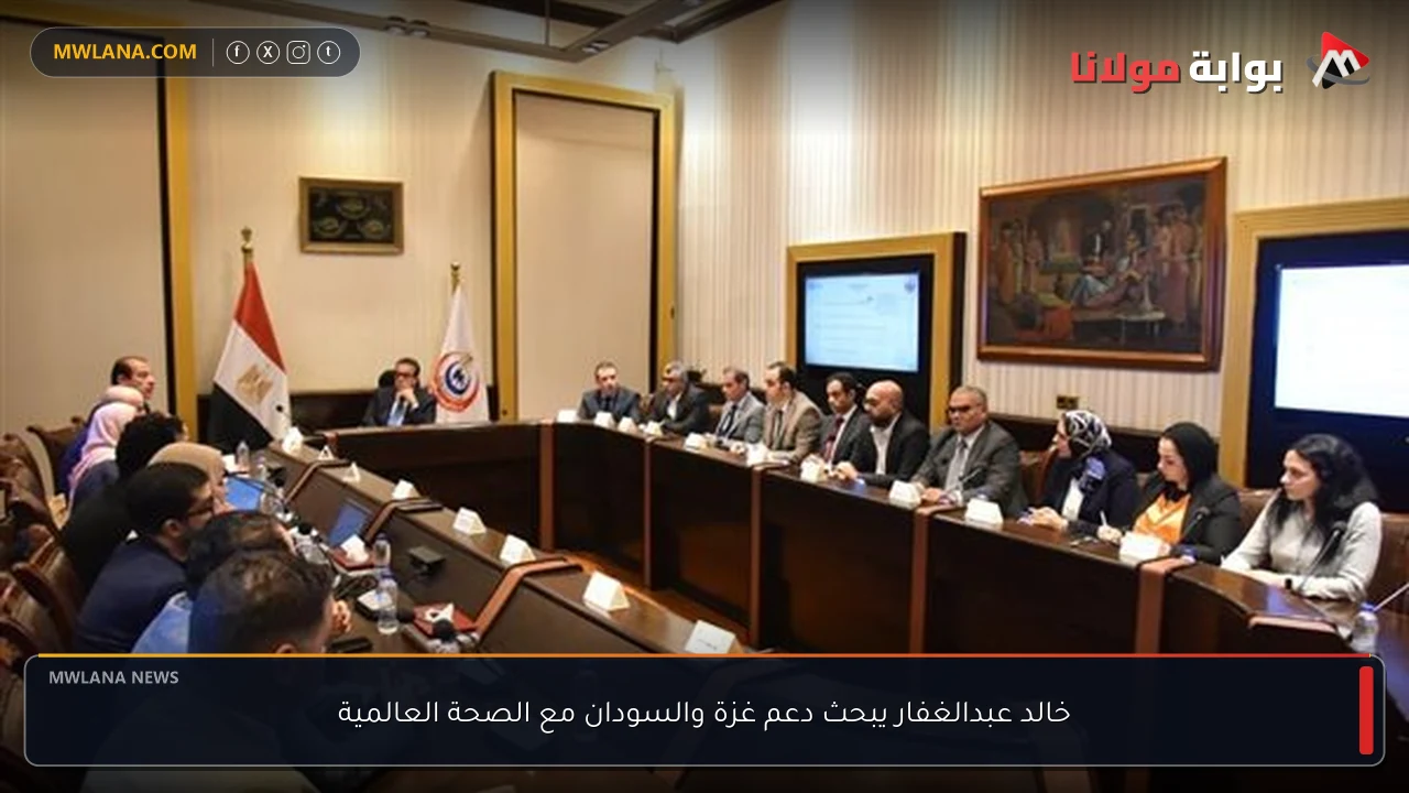 خالد عبدالغفار يبحث دعم غزة والسودان مع الصحة العالمية