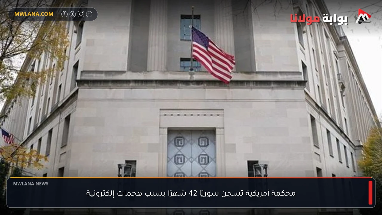 محكمة أمريكية تسجن سوريًا 42 شهرًا بسبب هجمات إلكترونية