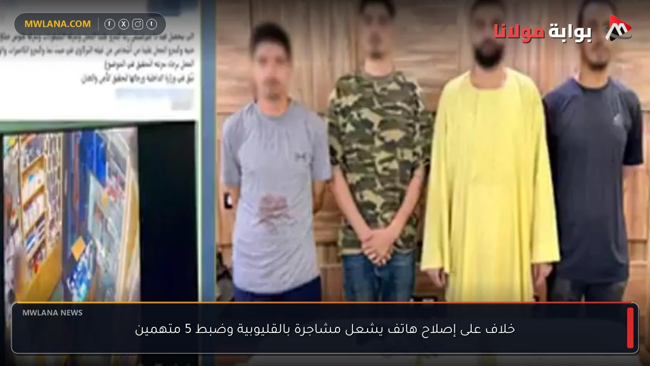 خلاف على إصلاح هاتف يشعل مشاجرة بالقليوبية وضبط 5 متهمين