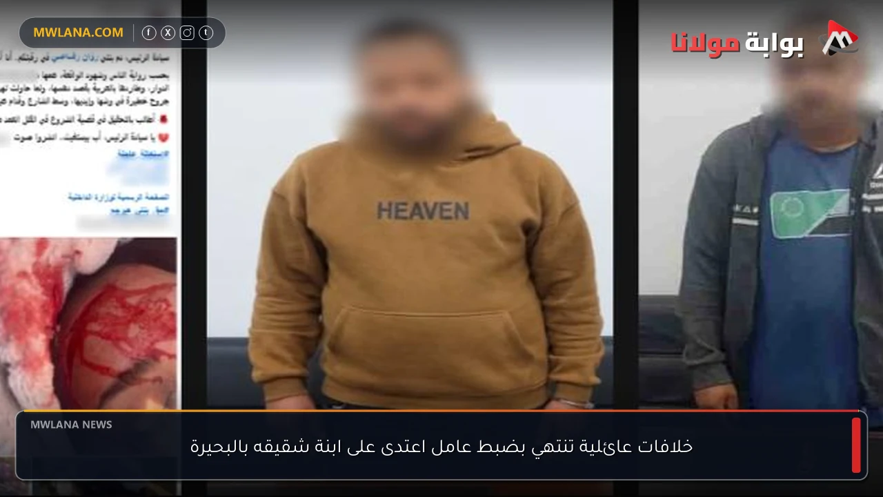 خلافات عائلية تنتهي بضبط عامل اعتدى على ابنة شقيقه بالبحيرة