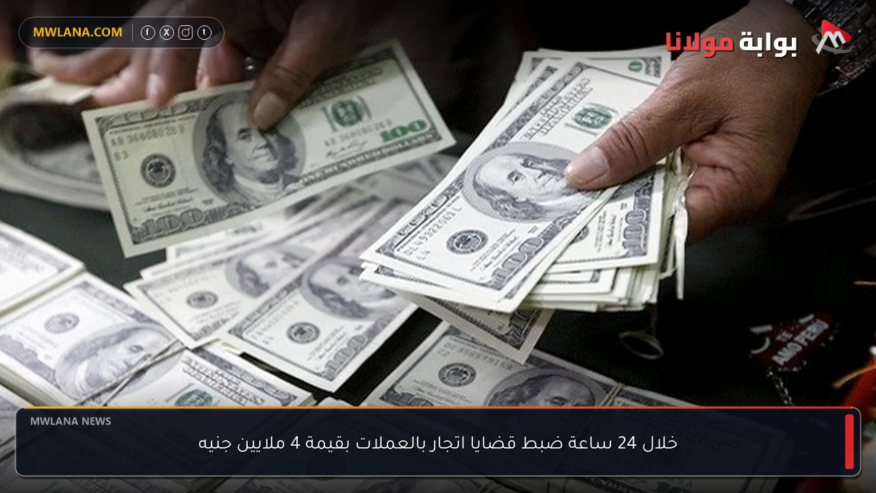 خلال 24 ساعة ضبط قضايا اتجار بالعملات بقيمة 4 ملايين جنيه