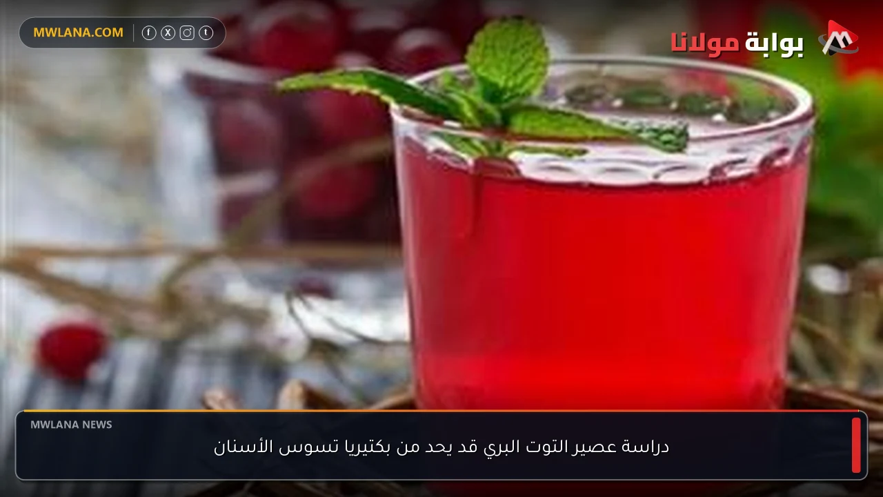 دراسة عصير التوت البري قد يحد من بكتيريا تسوس الأسنان