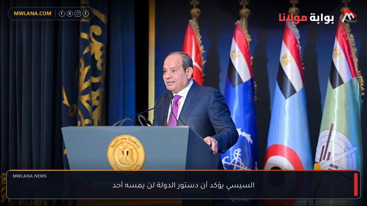 السيسي يؤكد أن دستور الدولة لن يمسه أحد