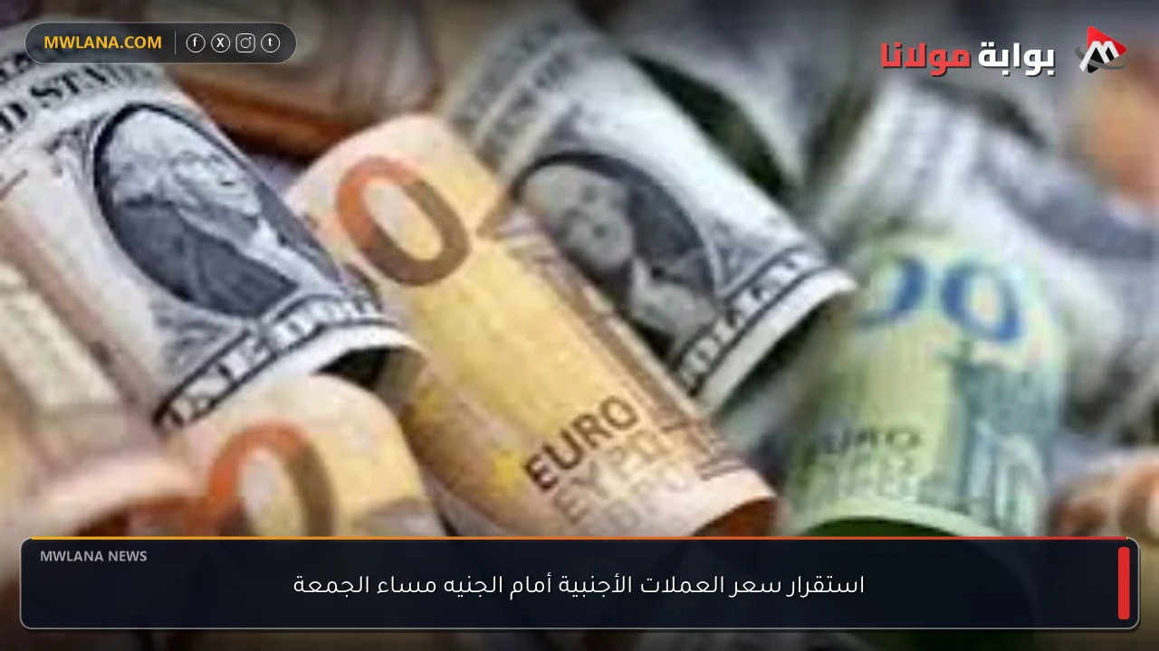 استقرار سعر العملات الأجنبية أمام الجنيه مساء الجمعة