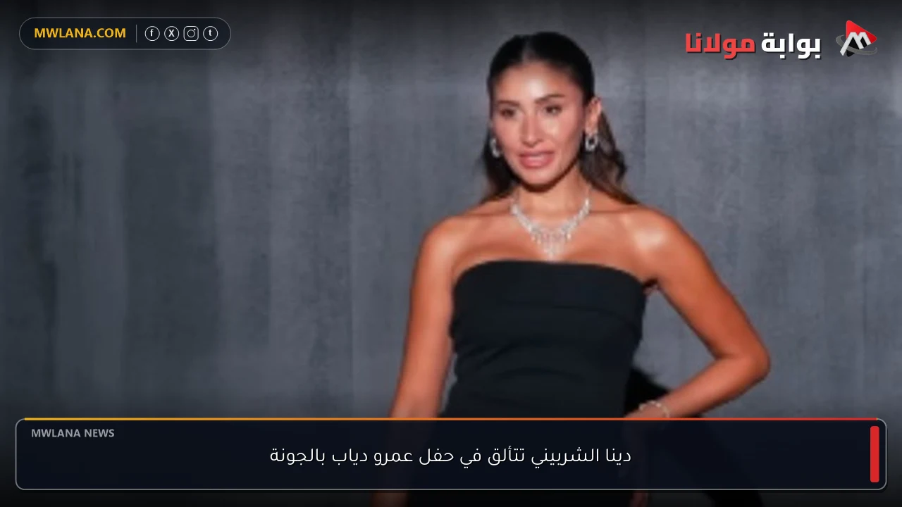 دينا الشربيني تتألق في حفل عمرو دياب بالجونة