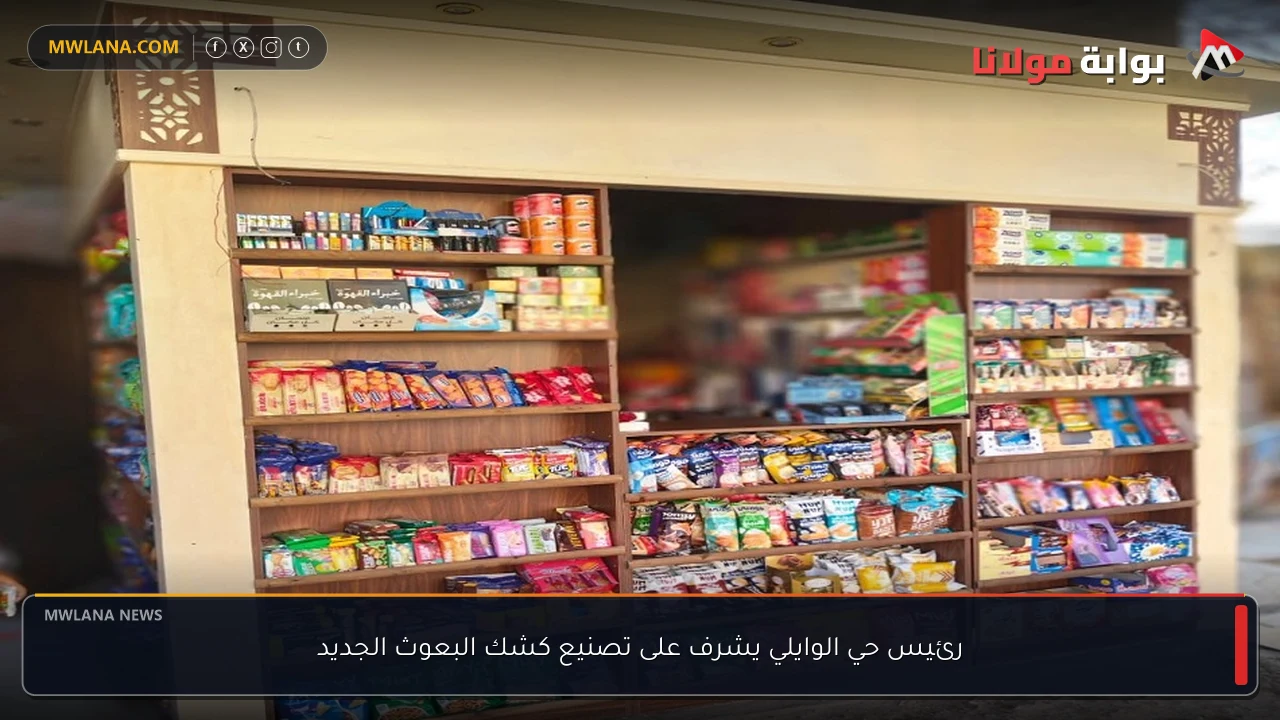رئيس حي الوايلي يشرف على تصنيع كشك البعوث الجديد