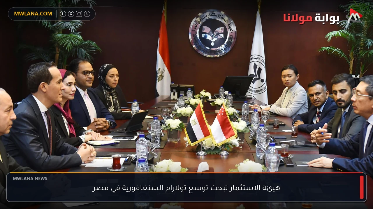 هيئة الاستثمار تبحث توسع تولارام السنغافورية في مصر