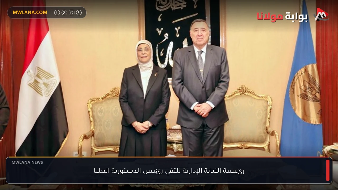 رئيسة النيابة الإدارية تلتقي رئيس الدستورية العليا
