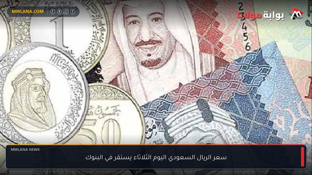 سعر الريال السعودي اليوم الثلاثاء يستقر في البنوك