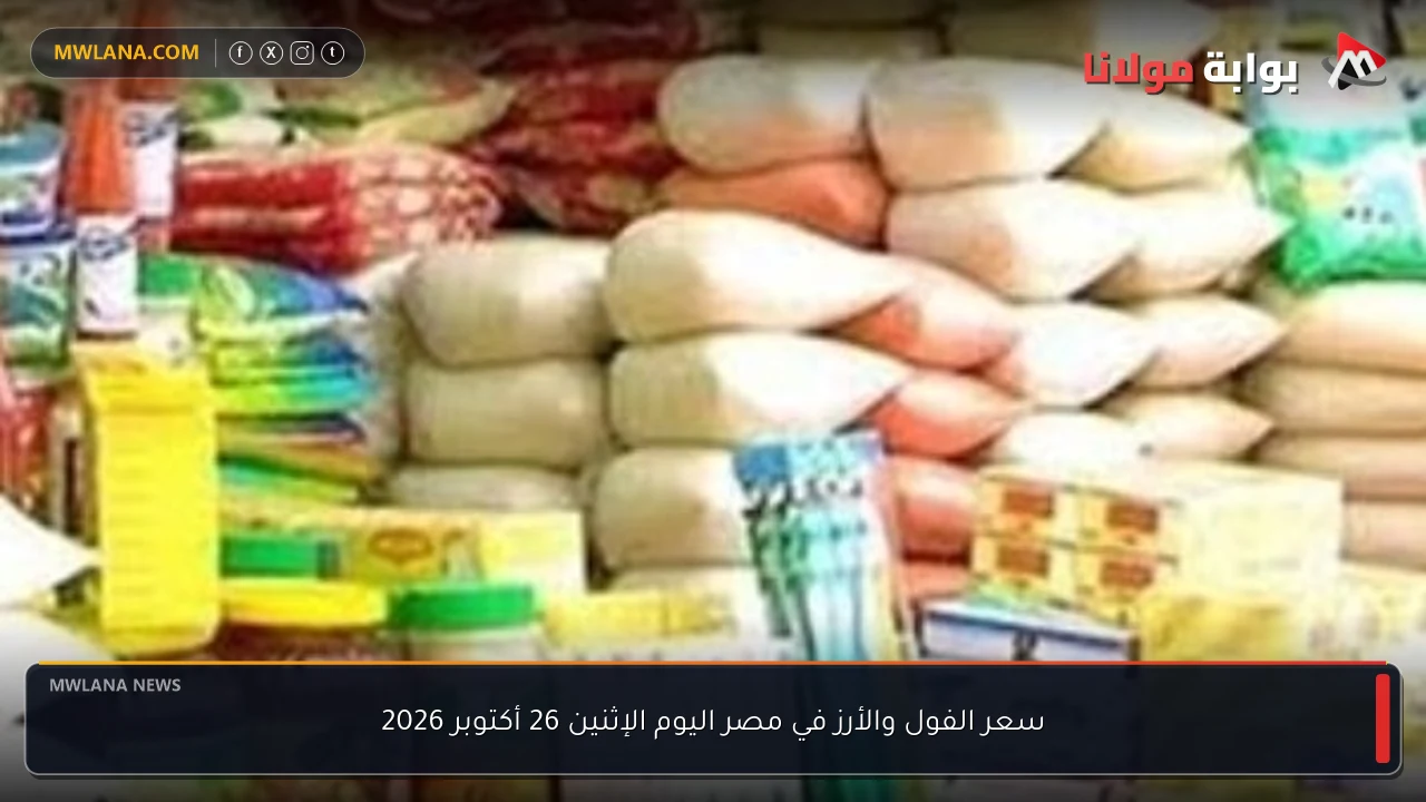 سعر الفول والأرز في مصر اليوم الإثنين 26 أكتوبر 2026