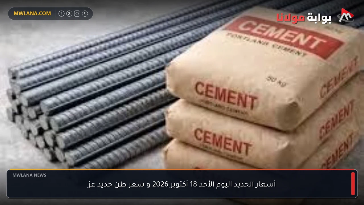 أسعار الحديد اليوم الأحد 18 أكتوبر 2026 و سعر طن حديد عز