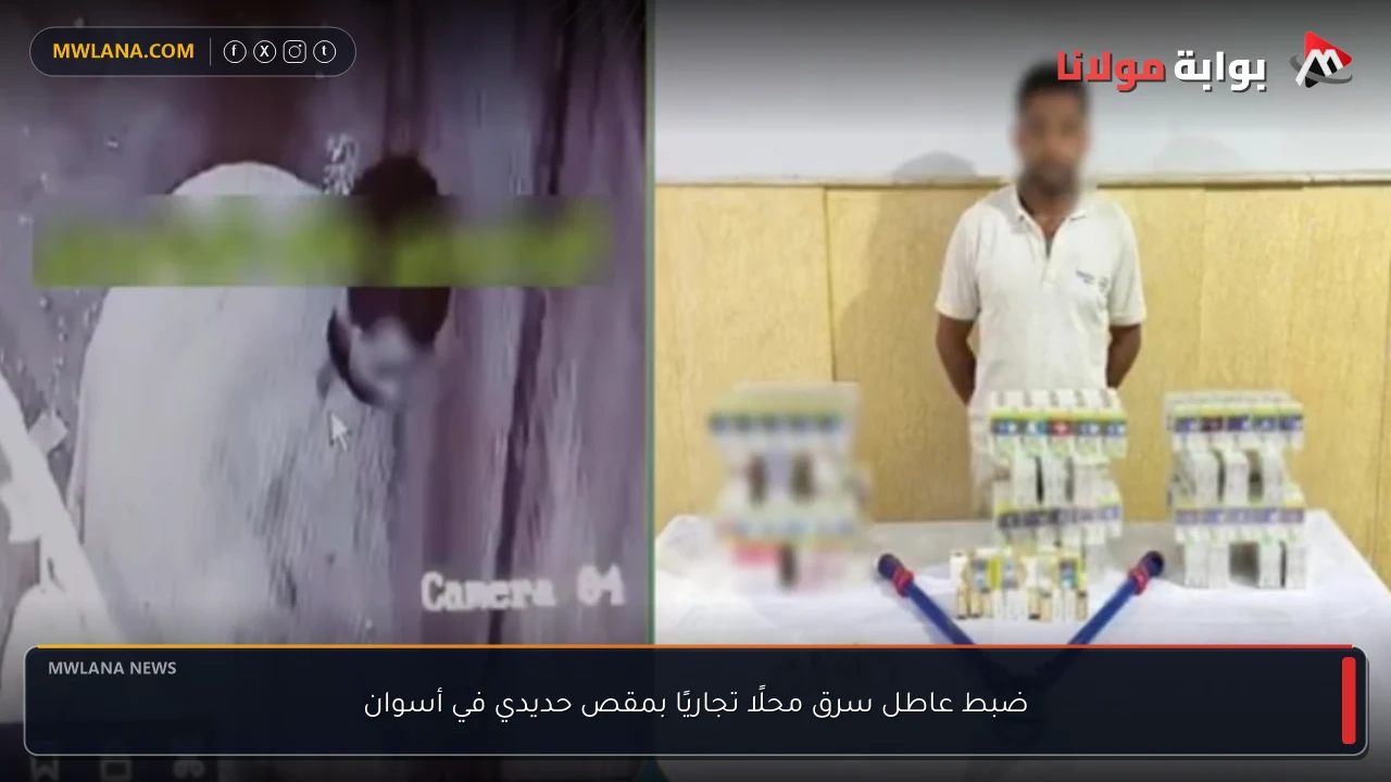 ضبط عاطل سرق محلًا تجاريًا بمقص حديدي في أسوان