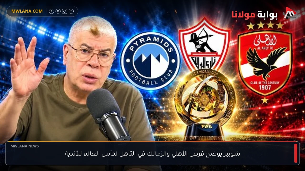 شوبير يوضح فرص الأهلي والزمالك في التأهل لكأس العالم للأندية