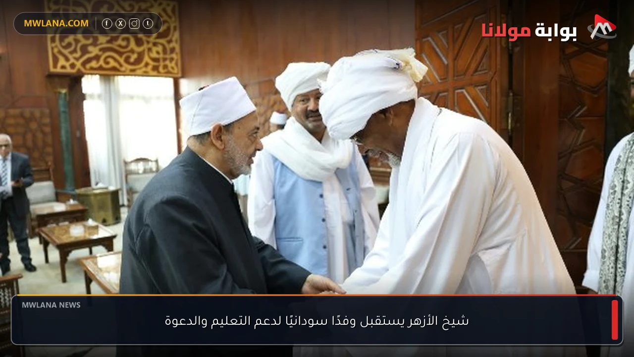 شيخ الأزهر يستقبل وفدًا سودانيًا لدعم التعليم والدعوة