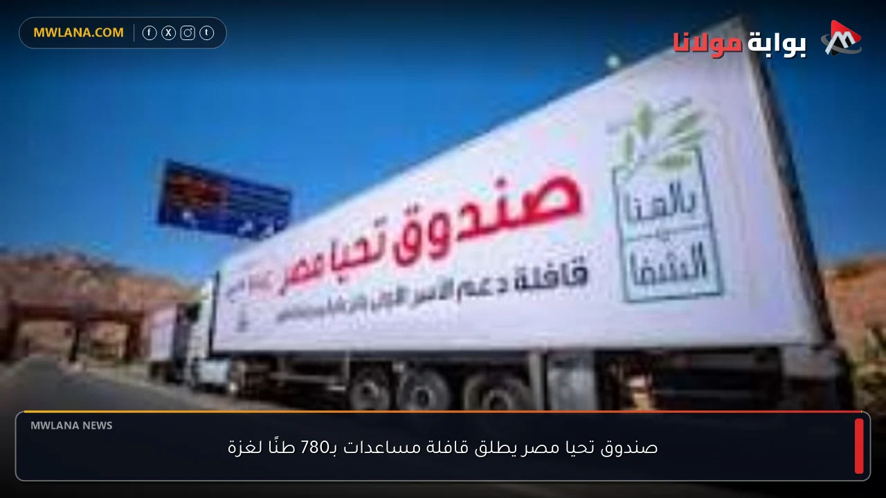 صندوق تحيا مصر يطلق قافلة مساعدات بـ780 طنًا لغزة