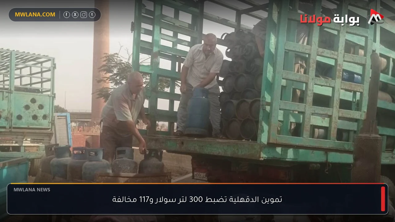 تموين الدقهلية تضبط 300 لتر سولار و117 مخالفة