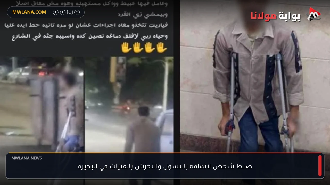 ضبط شخص لاتهامه بالتسول والتحرش بالفتيات في البحيرة