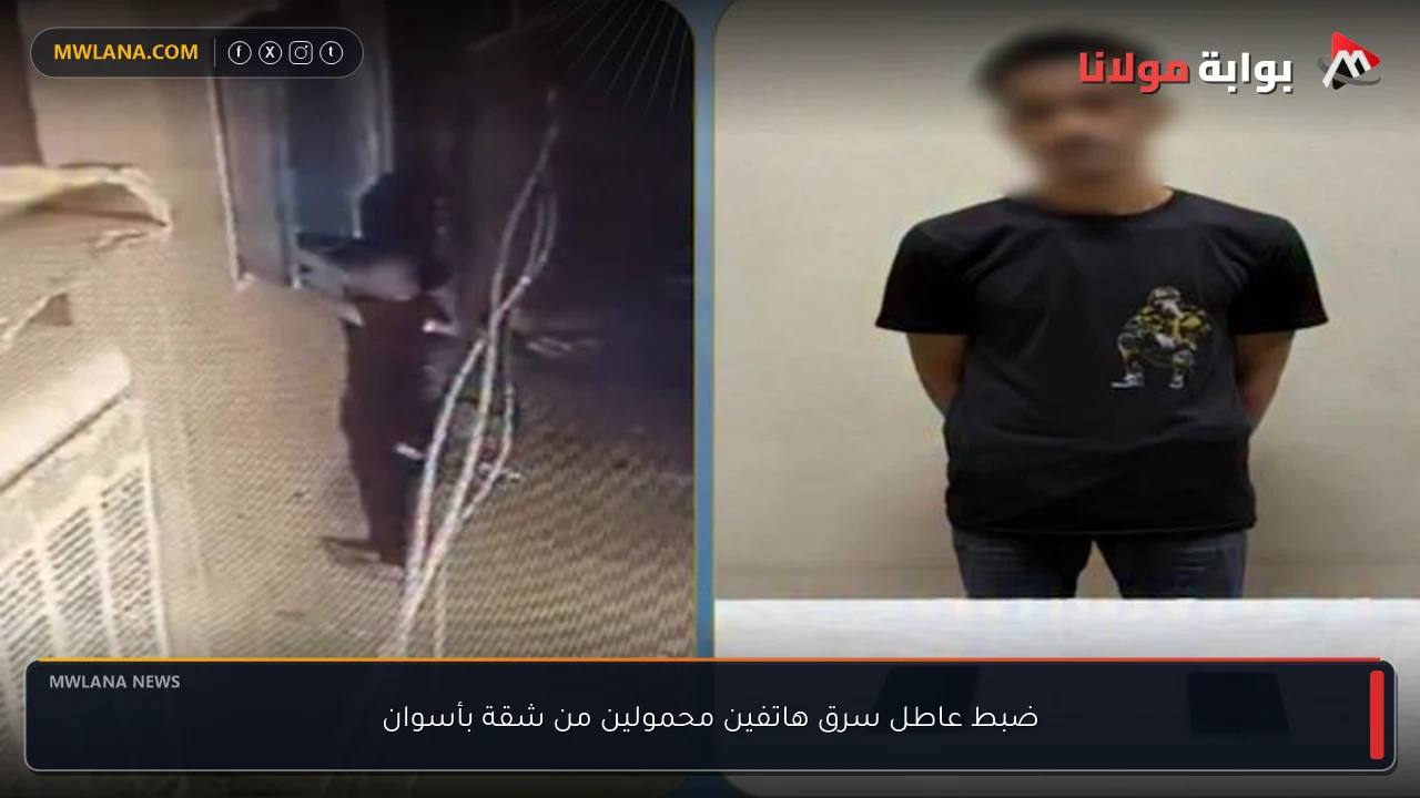 ضبط عاطل سرق هاتفين محمولين من شقة بأسوان